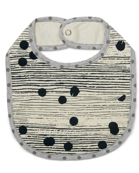 Tinker-by-Printink-Studio-Deep-Sea-Unisex-Dot-Stripe Bib-Oh-My-Golly-Gosh