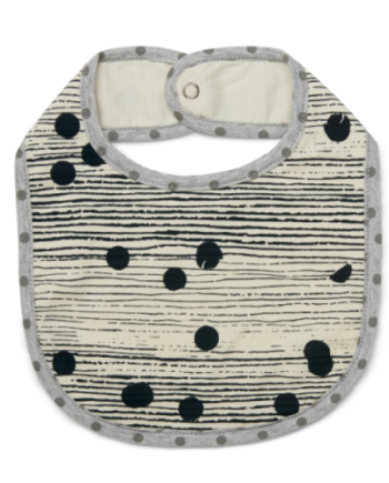 Tinker-by-Printink-Studio-Deep-Sea-Unisex-Dot-Stripe Bib-Oh-My-Golly-Gosh