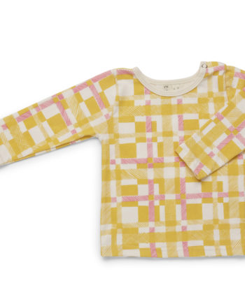 Tinker-By-Printink-Studio-Yellow-Tartan-long-sleeve-tee-Oh-My-Golly-Gosh